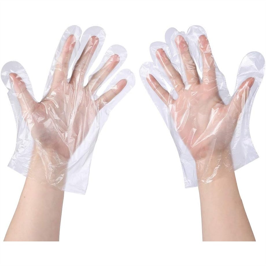 100 Pcs Plastic Disposable Glo - Rubber Glove Cleaning avaliação e preço