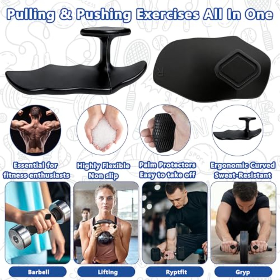 Large Silicone Workout Grips K - Workout Glove Gym avaliação e preço