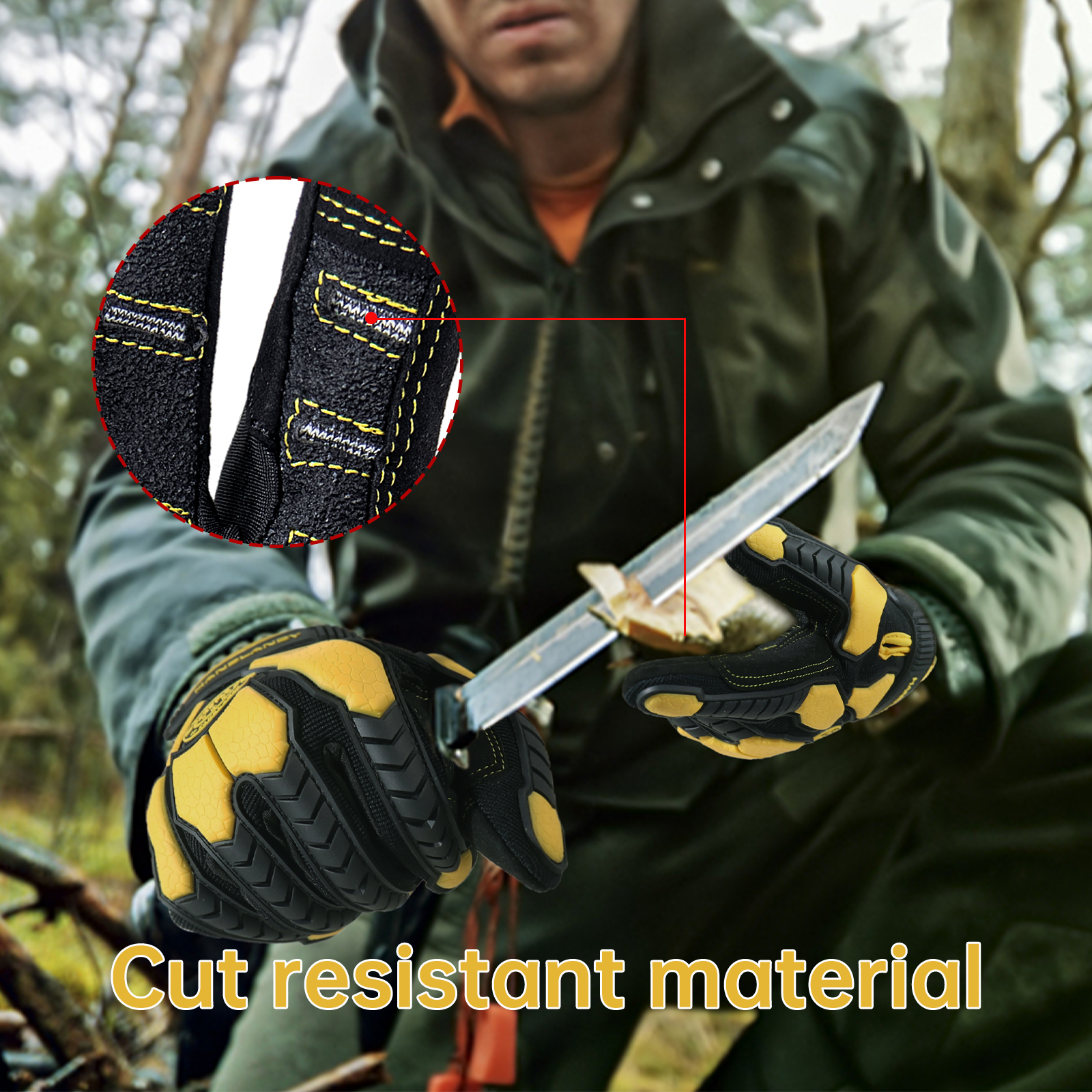 Heavy Duty Work Gloves, Cut 6  - Work Glove Impact avaliação e preço