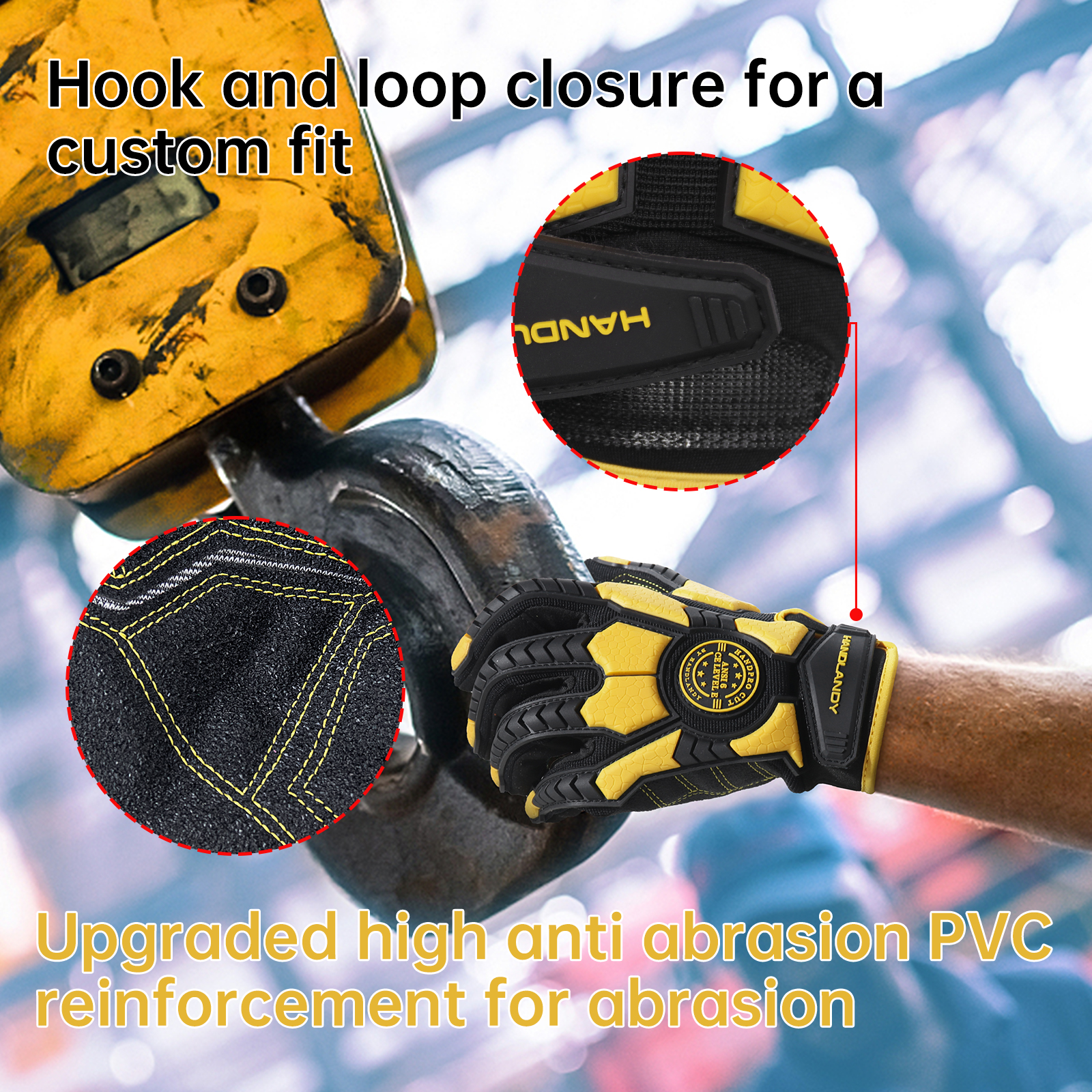 Heavy Duty Work Gloves, Cut 6  - Work Glove Impact avaliação e preço