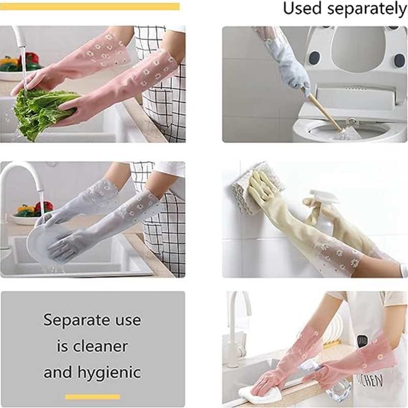 Dishwashing Cleaning Gloves 3  - Rubber Glove Cleaning avaliação e preço