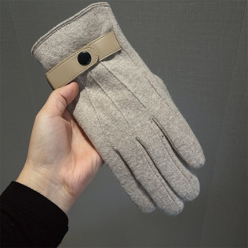 Gloves Men Wool Fleece Lined T - Wool Glove Lined avaliação e preço