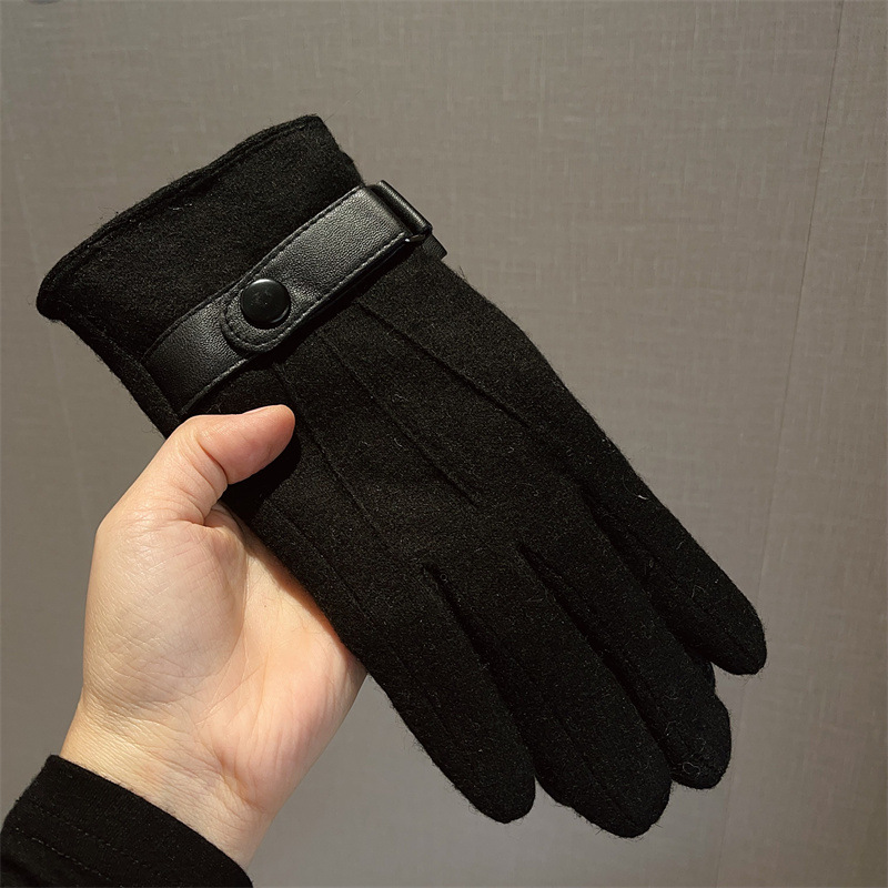 Gloves Men Wool Fleece Lined T - Wool Glove Lined avaliação e preço
