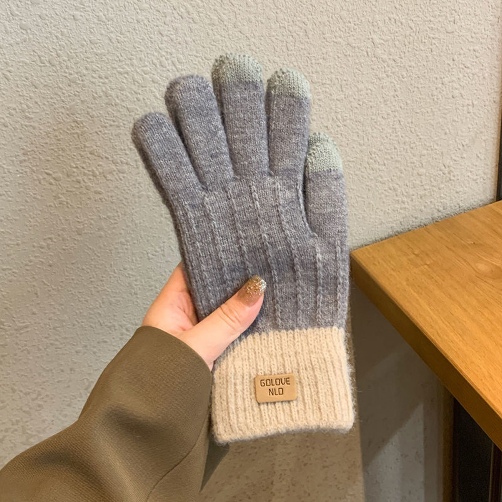 Women's Cable Knit Gloves Warm - Wool Glove Lined avaliação e preço