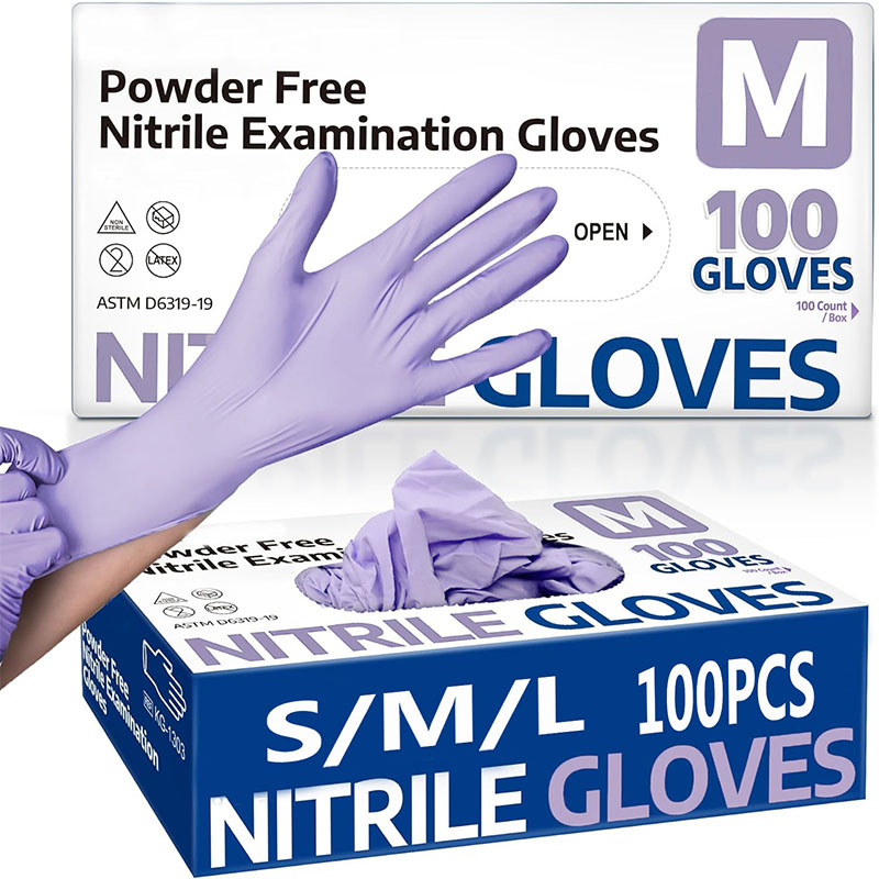 10/20/50/100PCS Purple Disposa - Nitrile Mechanic Glove avaliação e preço