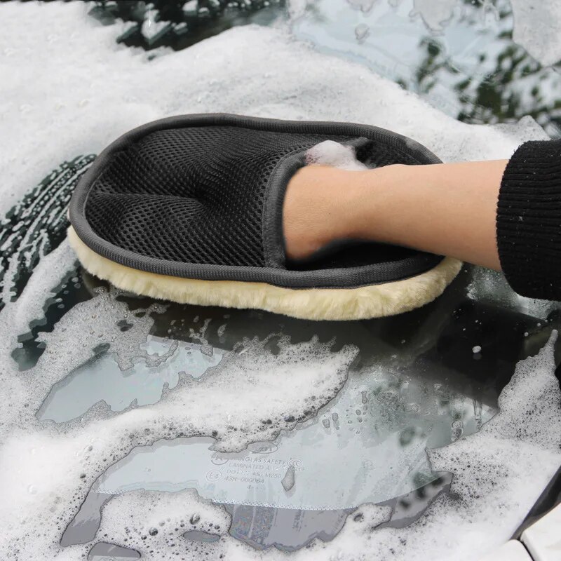 Car Wash Wool Gloves Thickened - Wool Glove Lined avaliação e preço