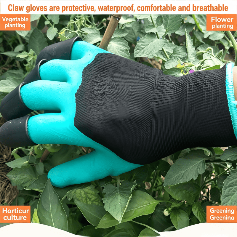 8-Finger Claw Gardening Gloves - Gardening Glove Waterproof avaliação e preço