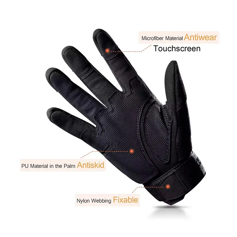 Men's Full Finger Tactical Glo - Motorcycle Glove Knuckle avaliação e preço