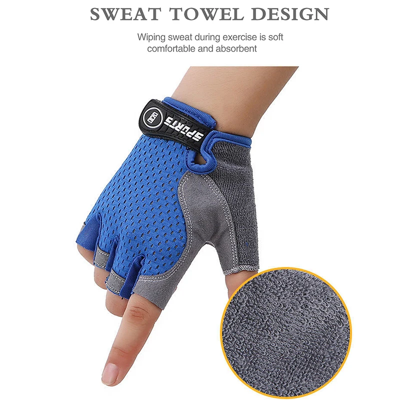 Kids Half Finger Sports Cyclin - Cycling Glove Padded avaliação e preço