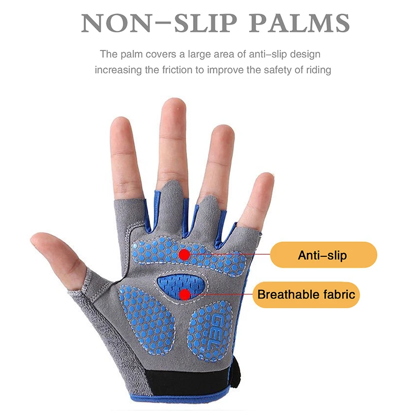 Kids Half Finger Sports Cyclin - Cycling Glove Padded avaliação e preço