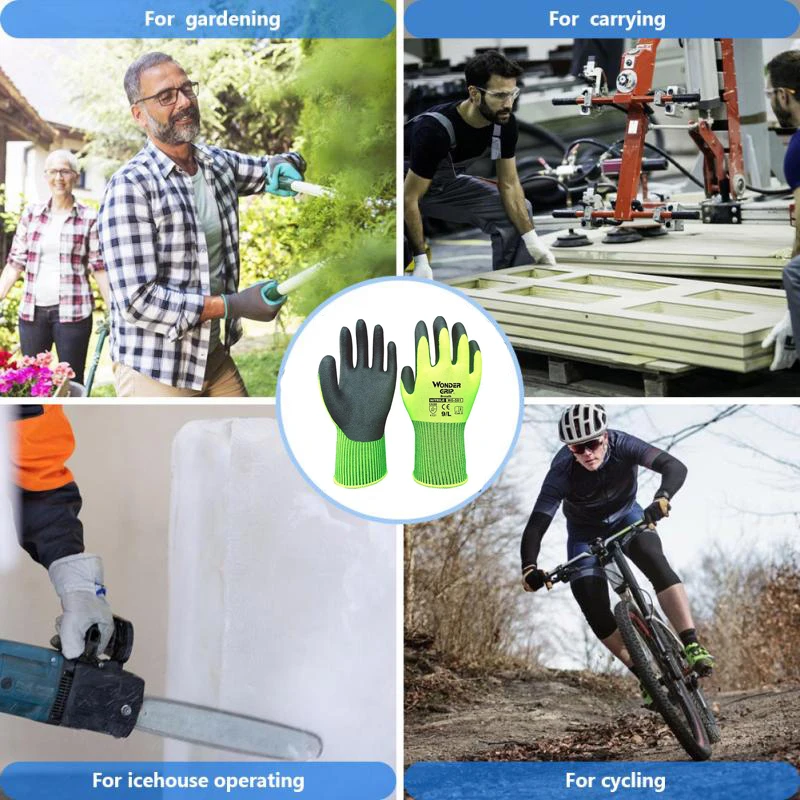 Wonder Grip Construction Glove - Nitrile Mechanic Glove avaliação e preço