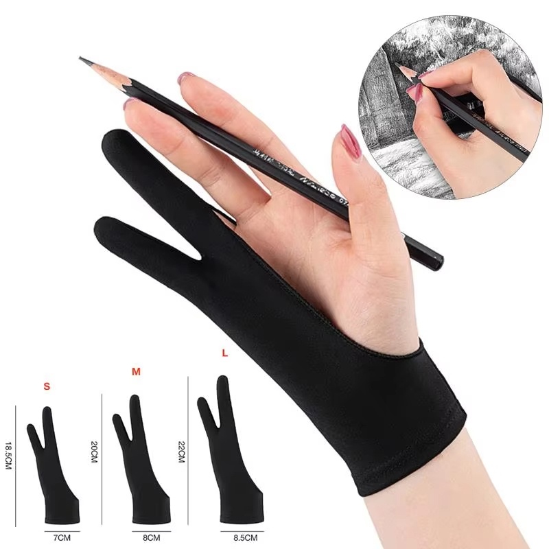 S/M/L Two-Finger Drawing Glove - Touchscreen Glove Capacitive avaliação e preço