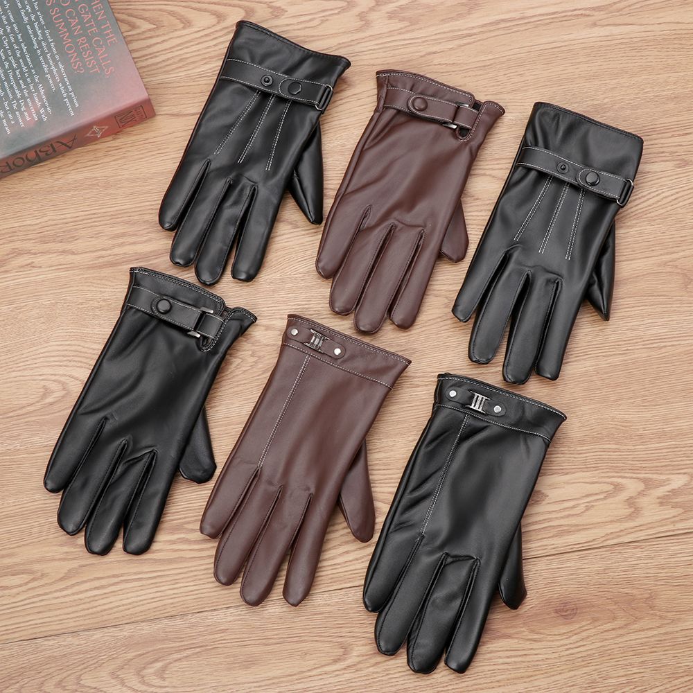 Men's Fleece Thermal Leather G - Leather Driving Glove avaliação e preço