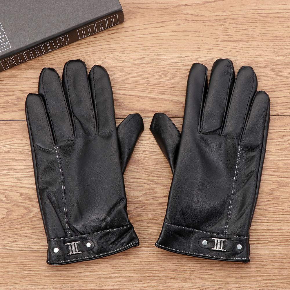 Men's Fleece Thermal Leather G - Leather Driving Glove avaliação e preço