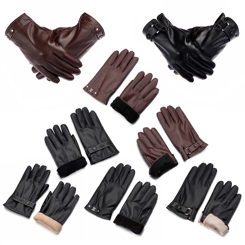 Men's Fleece Thermal Leather G - Leather Driving Glove avaliação e preço