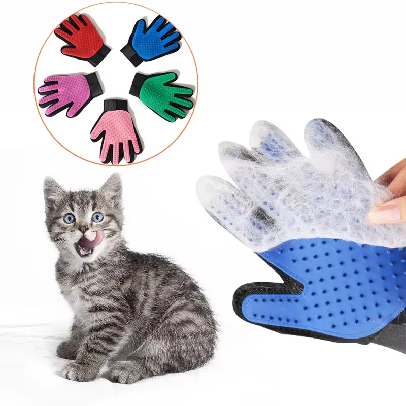 Pet Glove Cat Grooming Glove C - Rubber Glove Cleaning avaliação e preço