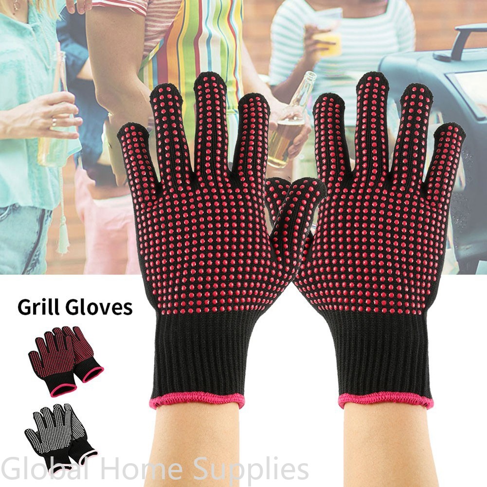 Barbecue Anti-scald Gloves Mic - Oven Mitt Silicone avaliação e preço