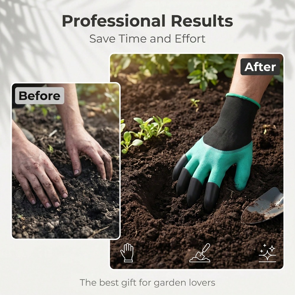 1pair Garden Genie Gloves With - Gardening Glove Waterproof avaliação e preço
