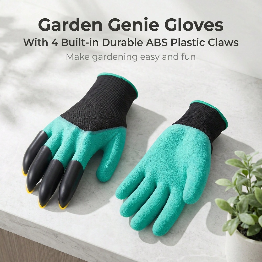 1pair Garden Genie Gloves With - Gardening Glove Waterproof avaliação e preço