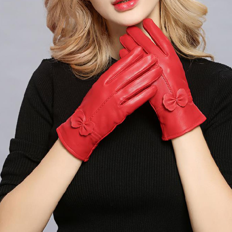 Women Genuine Leather Winter W - Wool Glove Lined avaliação e preço