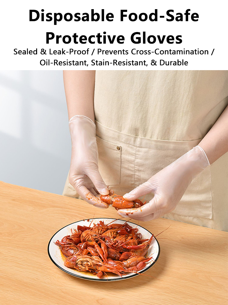 100PCS Acid Work Safety Dispos - Rubber Glove Cleaning avaliação e preço