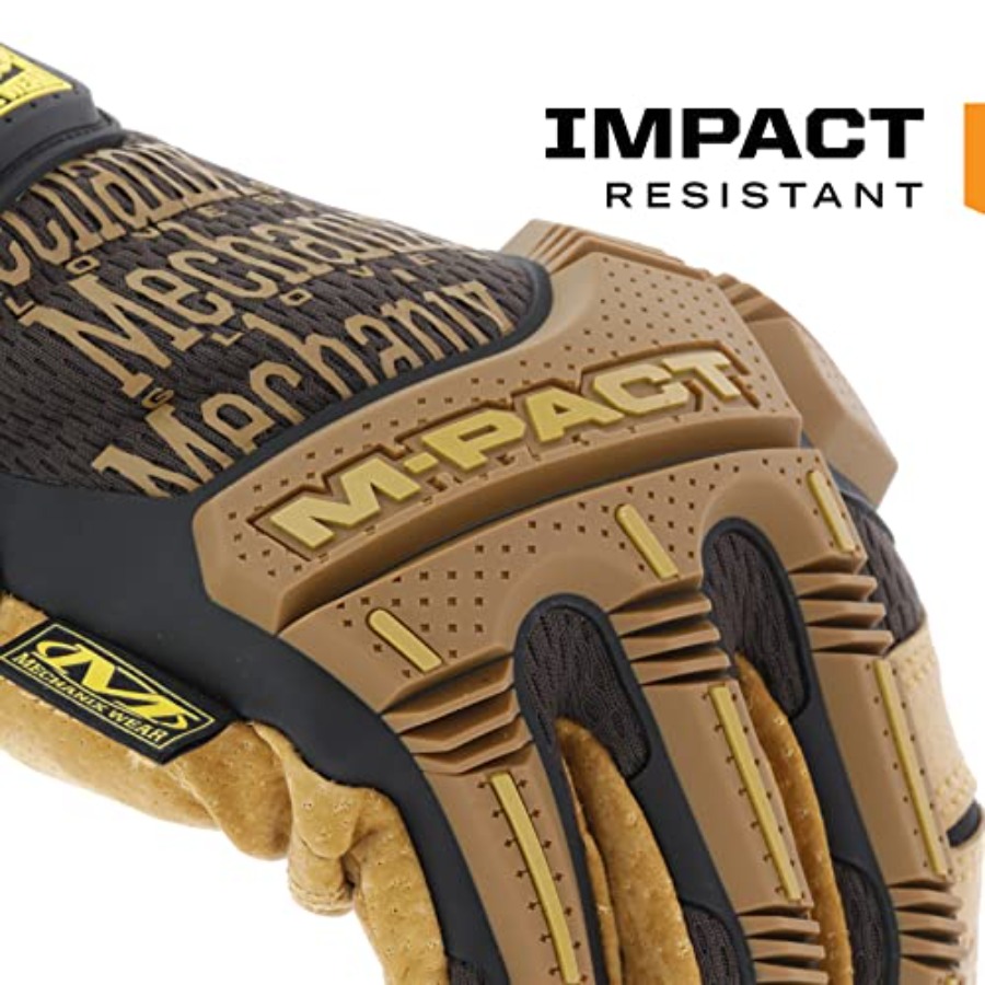 M-Pact Leather Gloves - Leathe - Work Glove Impact avaliação e preço