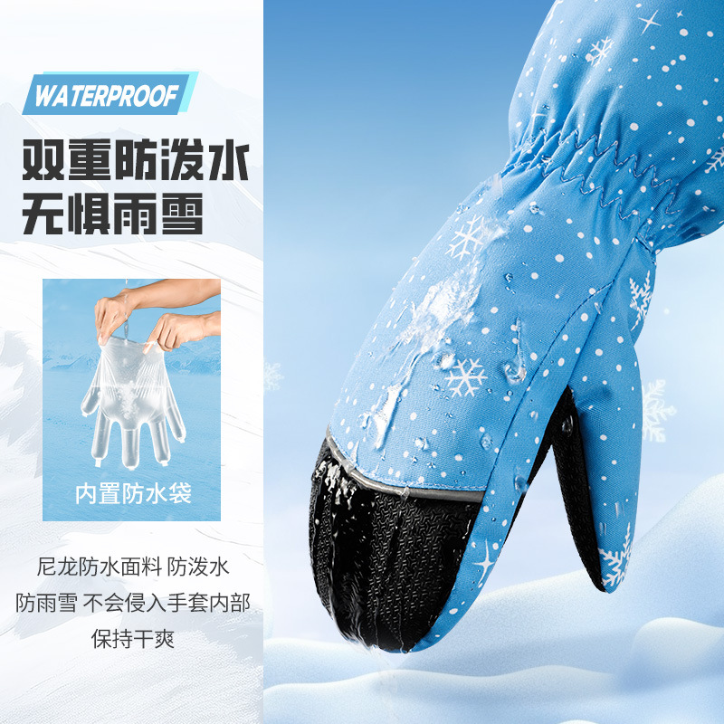 Kids Ski Gloves Winter Warm Wa - Ski Glove Waterproof avaliação e preço