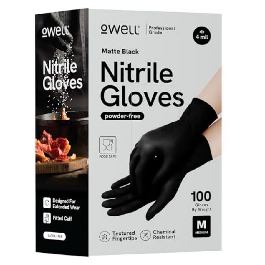 ® Black Nitrile Gloves - 4 Mil - Exam Glove Nitrile avaliação e preço