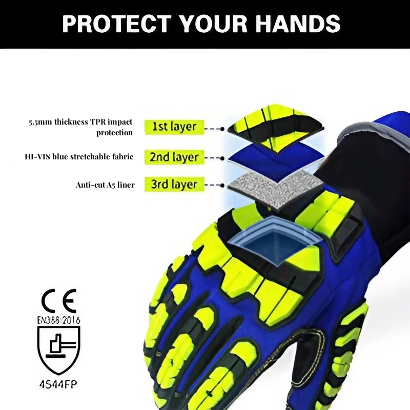 XYEHS ANSI CUT A5 Rescue Extri - Work Glove Impact avaliação e preço