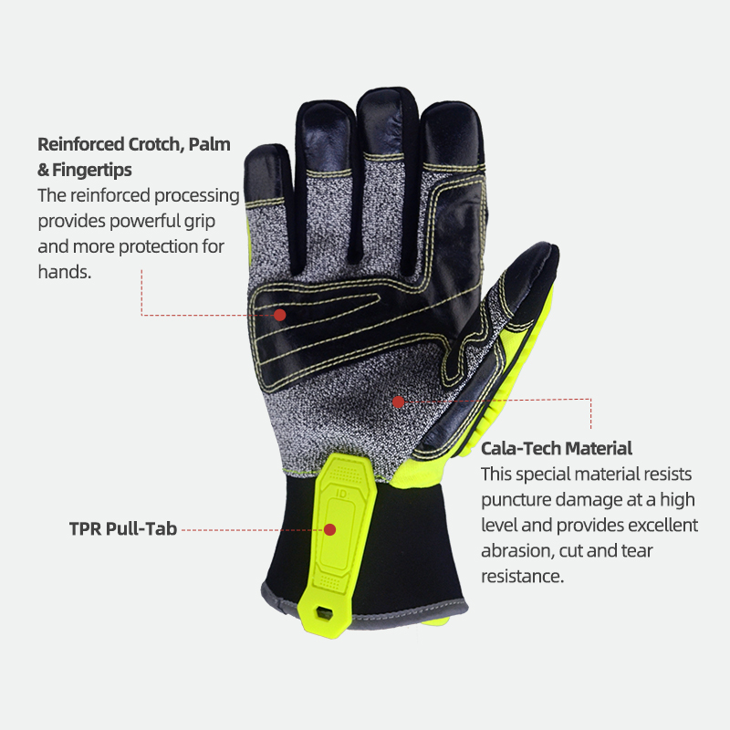 XYEHS ANSI CUT A5 Rescue Extri - Work Glove Impact avaliação e preço
