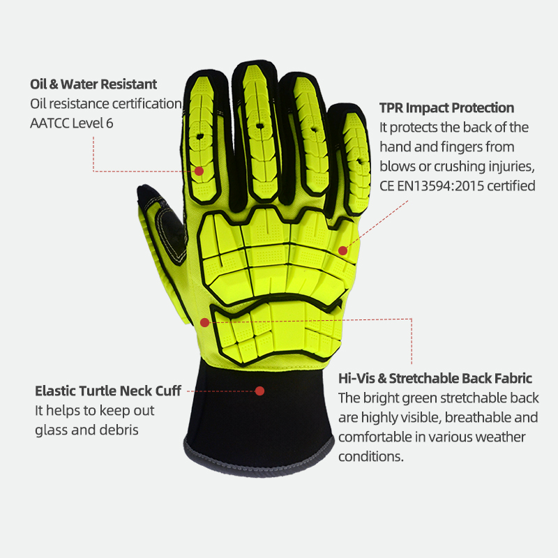 XYEHS ANSI CUT A5 Rescue Extri - Work Glove Impact avaliação e preço