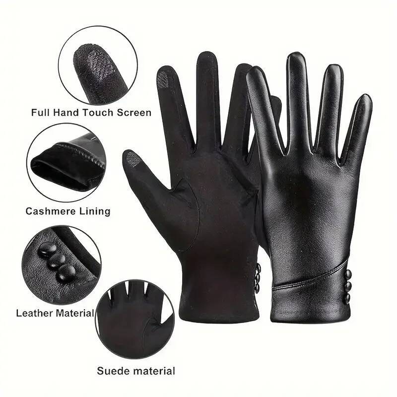 Women Gloves Touch Screen Wool - Wool Glove Lined avaliação e preço