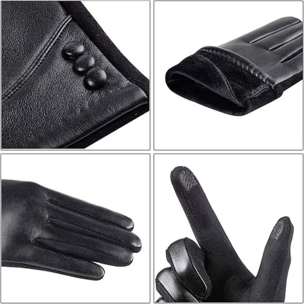 Women Gloves Touch Screen Wool - Wool Glove Lined avaliação e preço
