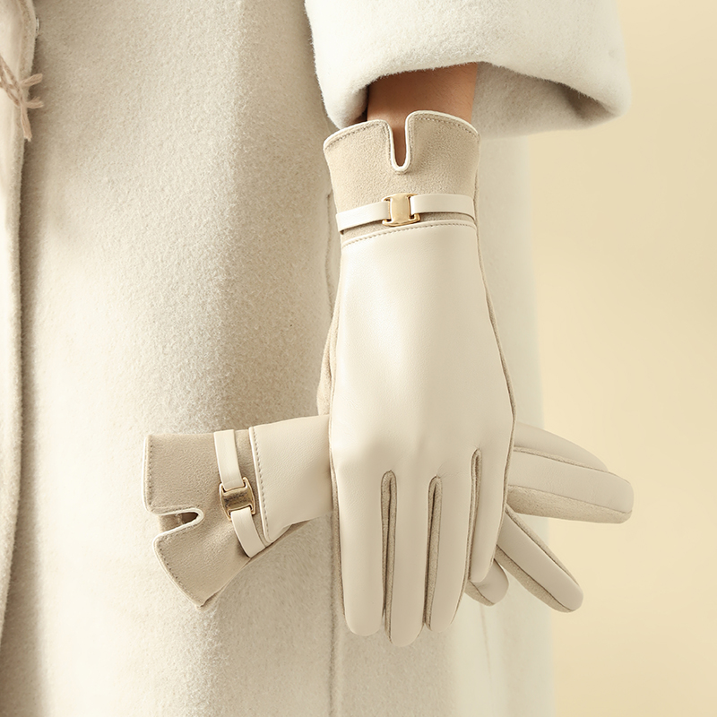 1 Pair of Gloves for Women in  - Leather Driving Glove avaliação e preço