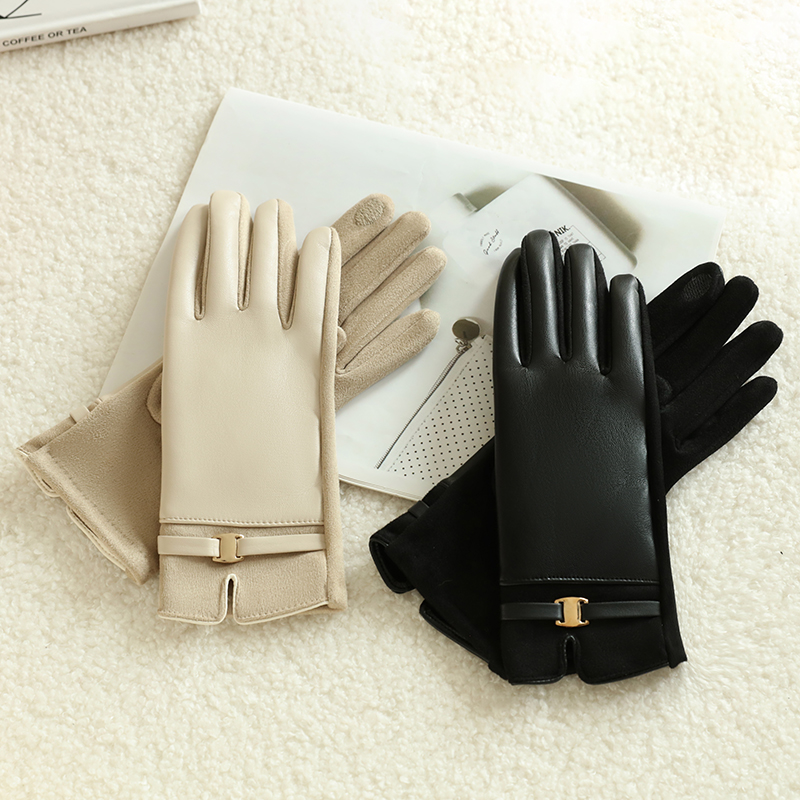 1 Pair of Gloves for Women in  - Leather Driving Glove avaliação e preço