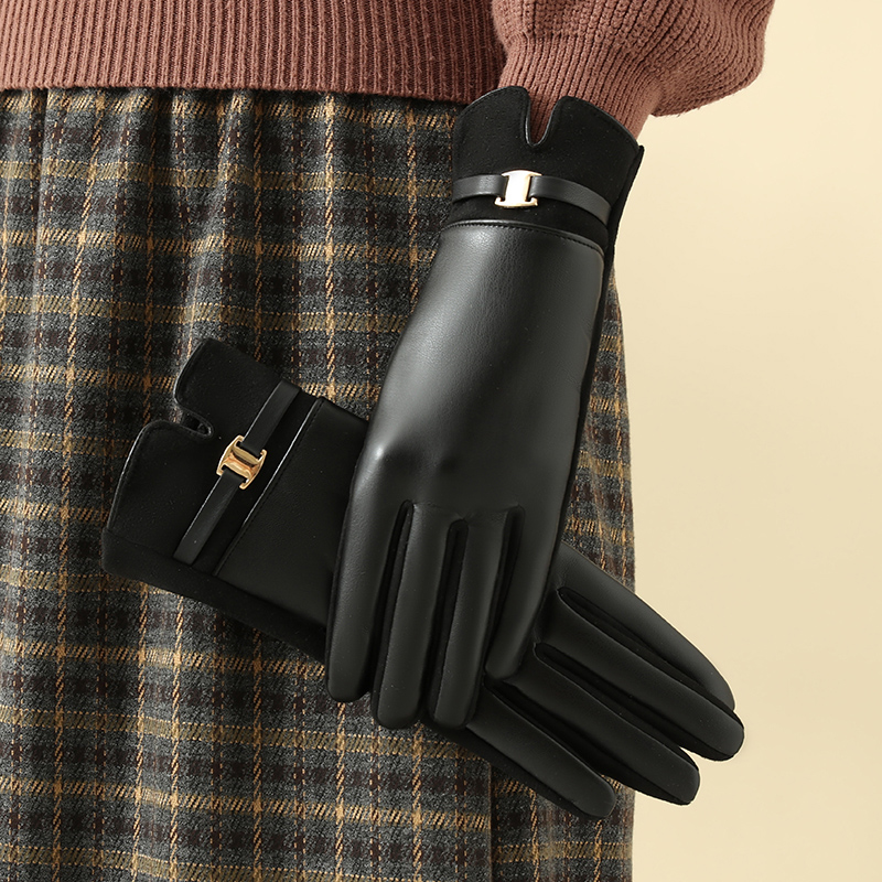 1 Pair of Gloves for Women in  - Leather Driving Glove avaliação e preço