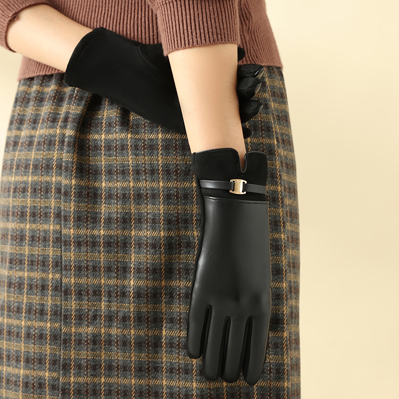 1 Pair of Gloves for Women in  - Leather Driving Glove avaliação e preço