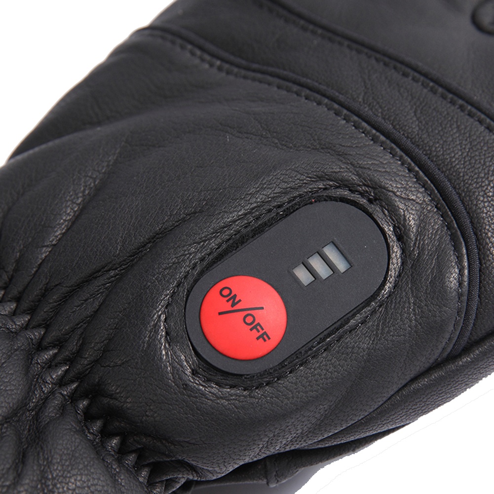 Heated Leather Gloves Men Wome - Ski Glove Waterproof avaliação e preço