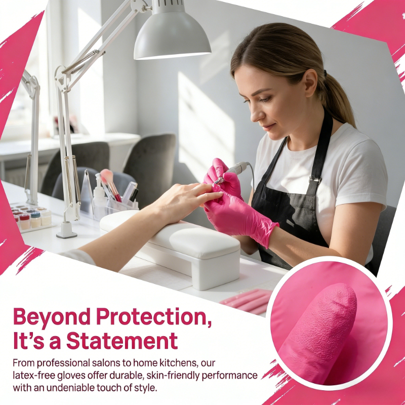 10-100PCS Pink Nitrile Disposa - Nitrile Mechanic Glove avaliação e preço