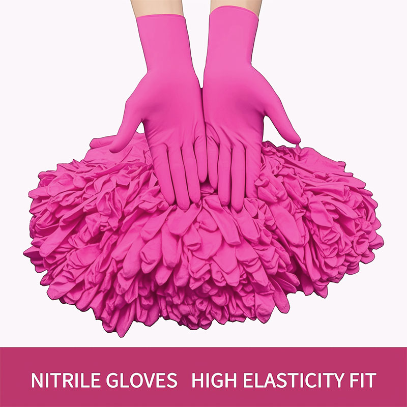 10-100PCS Pink Nitrile Disposa - Nitrile Mechanic Glove avaliação e preço