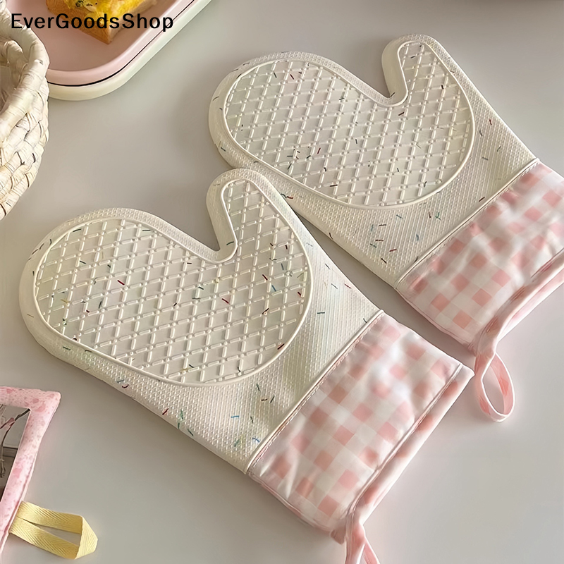 New New Cute Silicone Kitchen  - Oven Mitt Silicone avaliação e preço