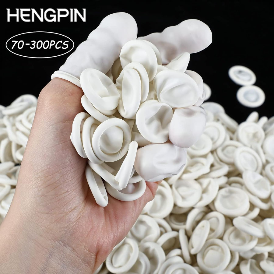 HENGPIN 70/300pcs Fingertips P - Latex Disposable Glove avaliação e preço