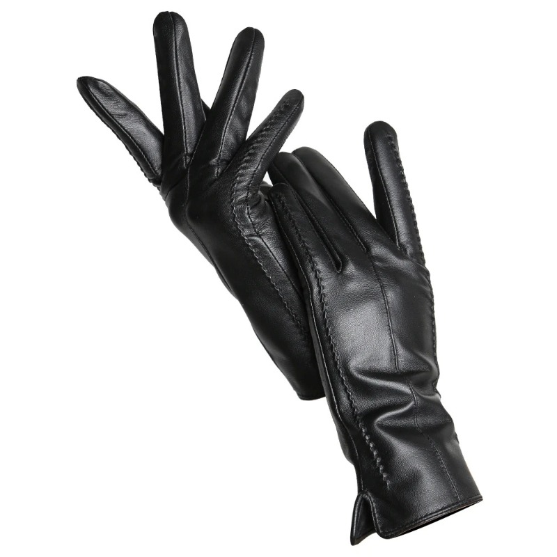 Women's Sheepskin Gloves Winte - Leather Driving Glove avaliação e preço