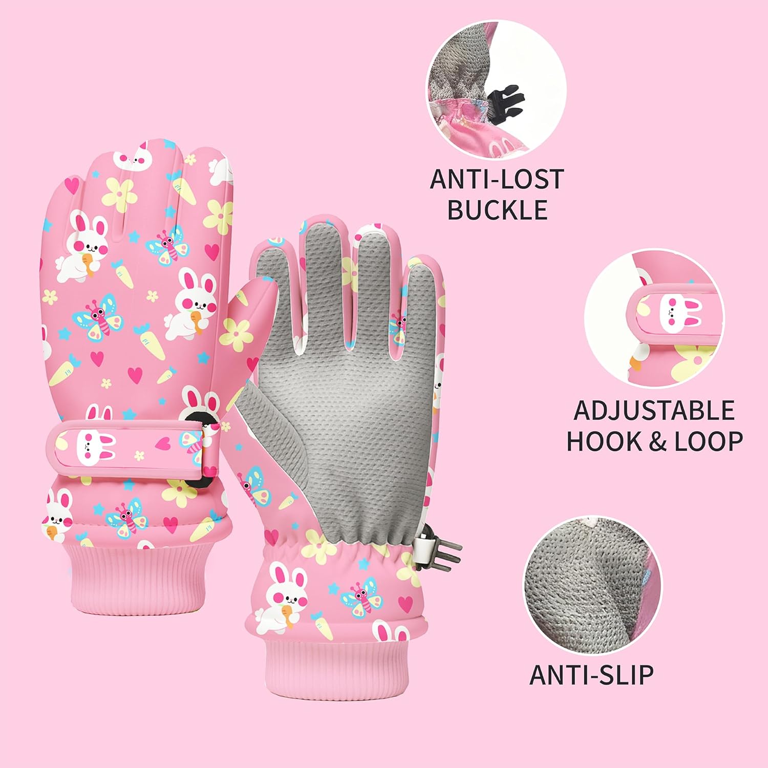 Kids Winter Snow Gloves, Water - Winter Glove Insulated avaliação e preço
