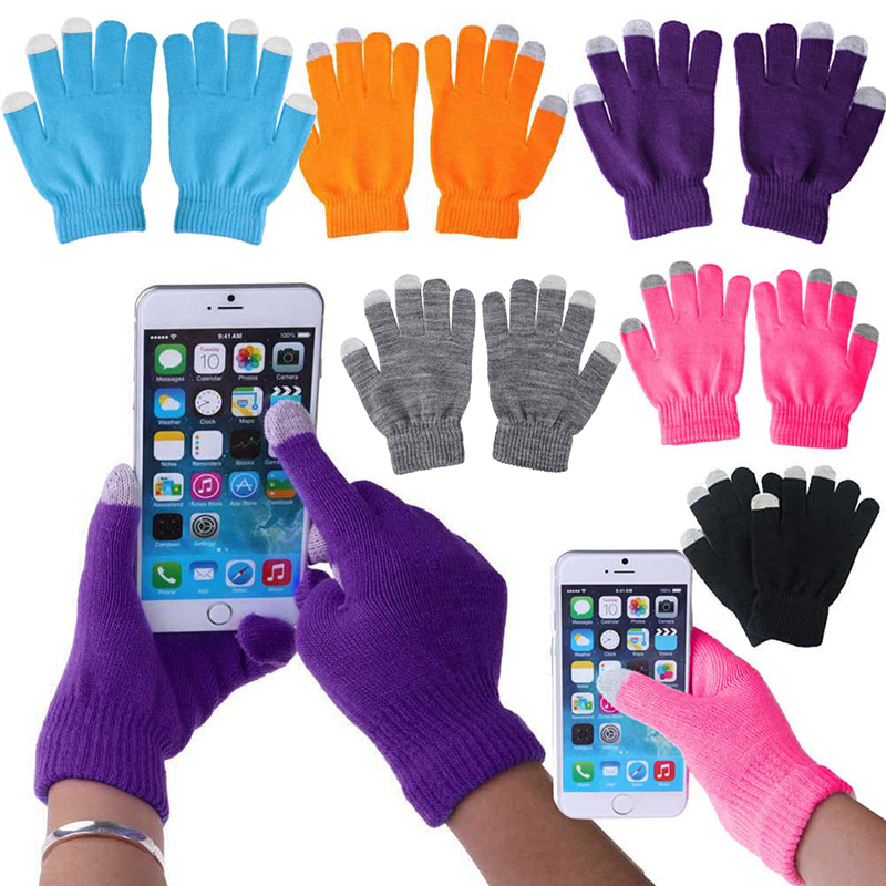 1 Pair Unisex Winter Warm Capa - Touchscreen Glove Capacitive avaliação e preço