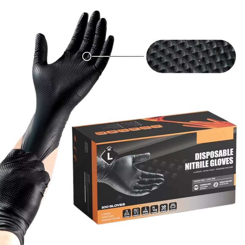 Industrial Black Nitrile Glove - Nitrile Mechanic Glove avaliação e preço