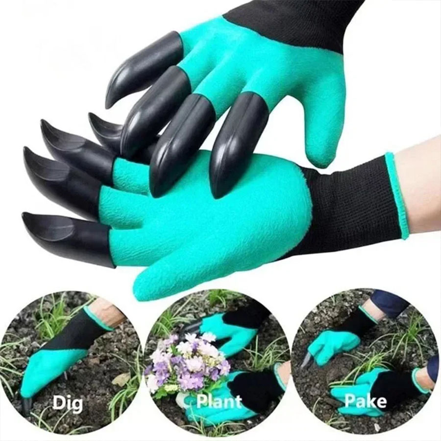 1Pair Gardening Gloves with Cl - Gardening Glove Waterproof avaliação e preço
