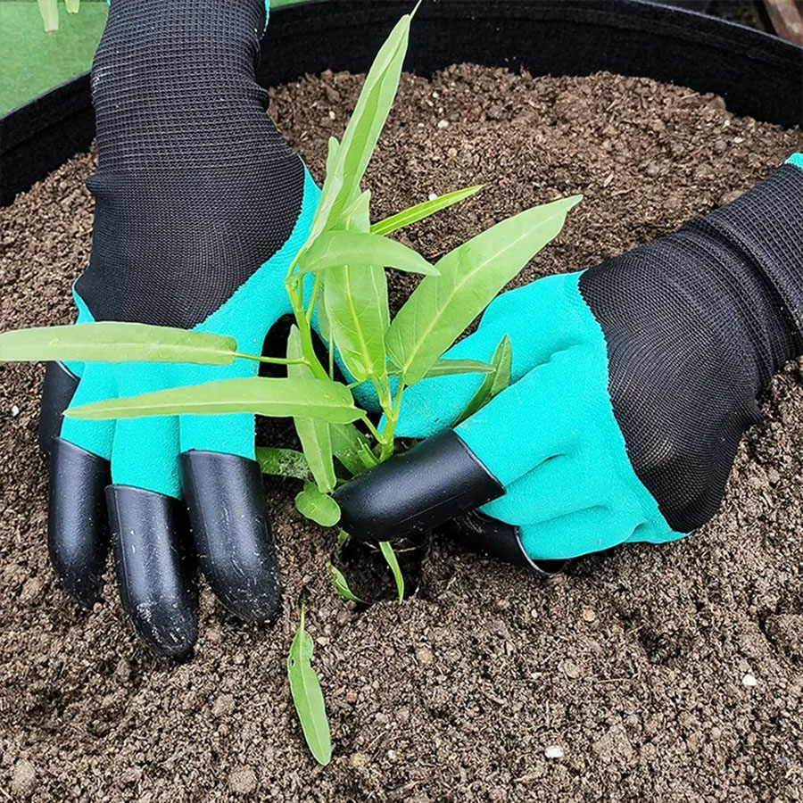 1Pair Gardening Gloves with Cl - Gardening Glove Waterproof avaliação e preço
