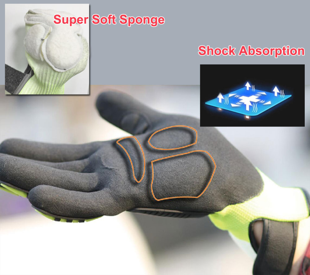 NMSafety High Quality Gloves S - Work Glove Impact avaliação e preço