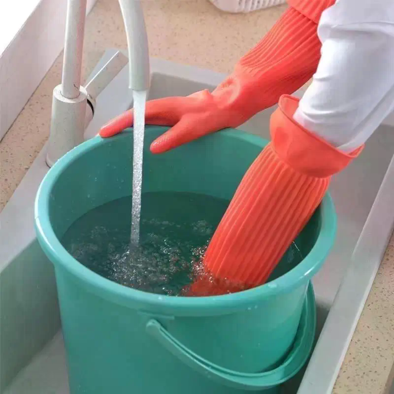 Long Reusable Rubber Dishwashi - Dish Glove Rubber avaliação e preço